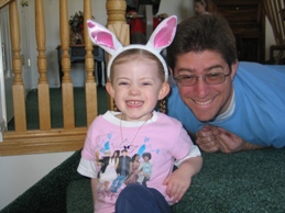 Kimmie and Daddy Easter 2008